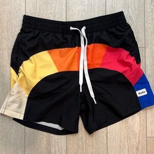 Duvin Design Co. Swim Trunks – Retro Rainbow Colorblock